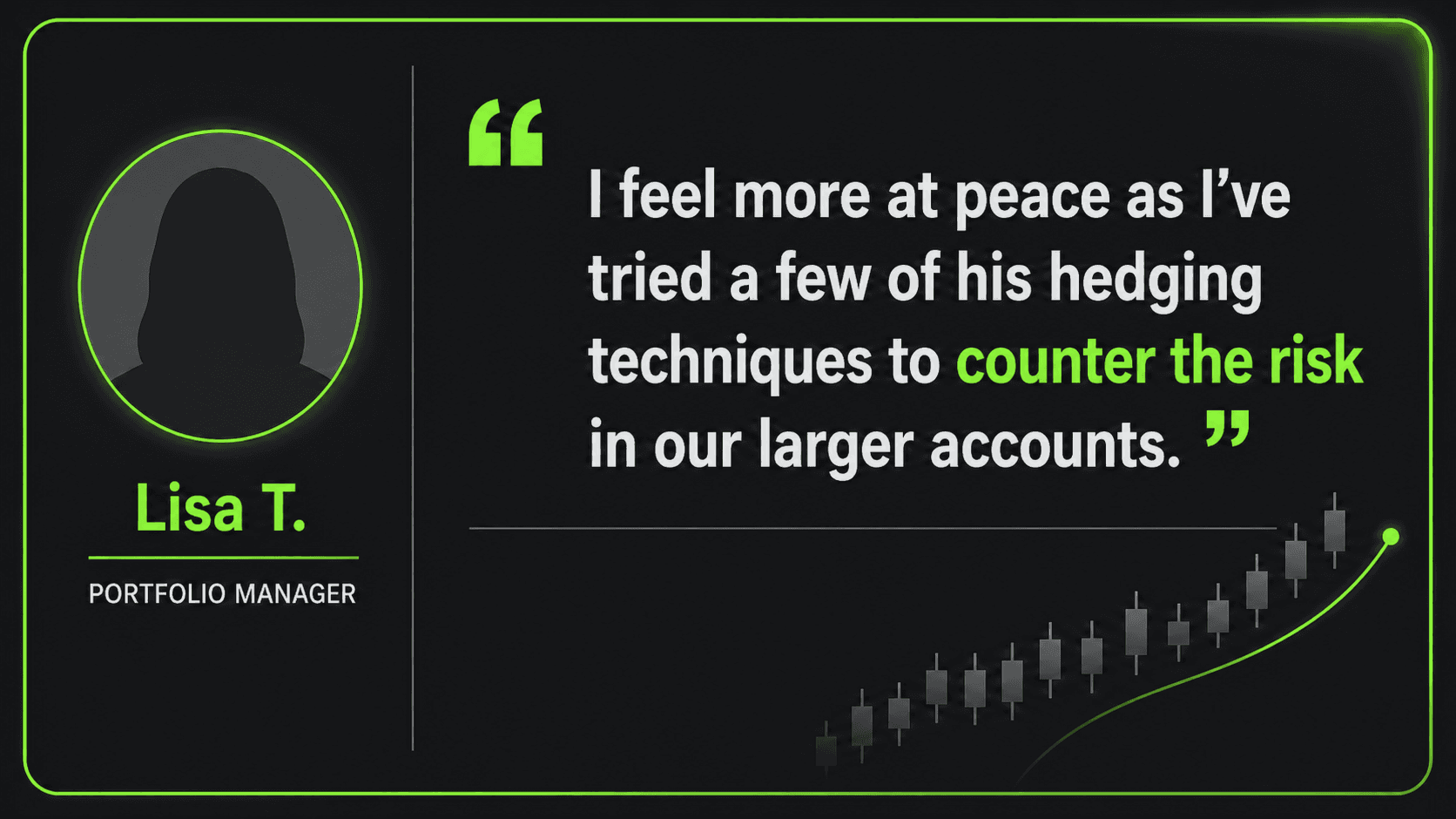 Member testimonial — Lisa T., Portfolio Manager