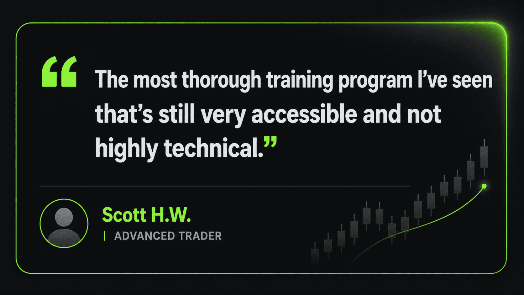 Member testimonial — Scott H.W., Advanced Trader