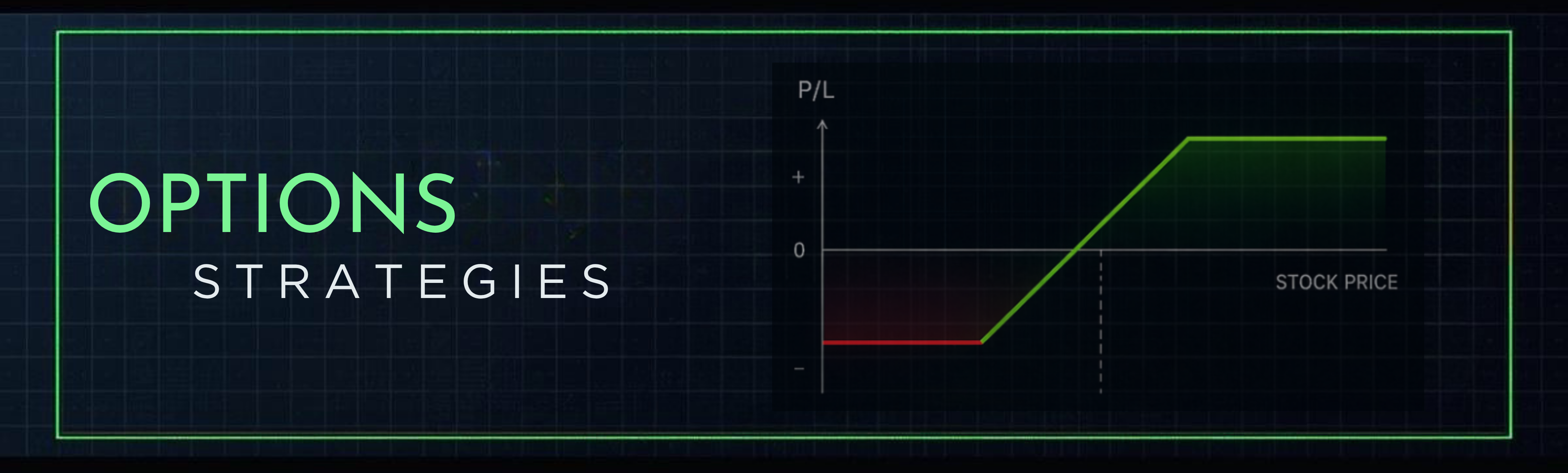 Options Strategies — neon P/L diagram