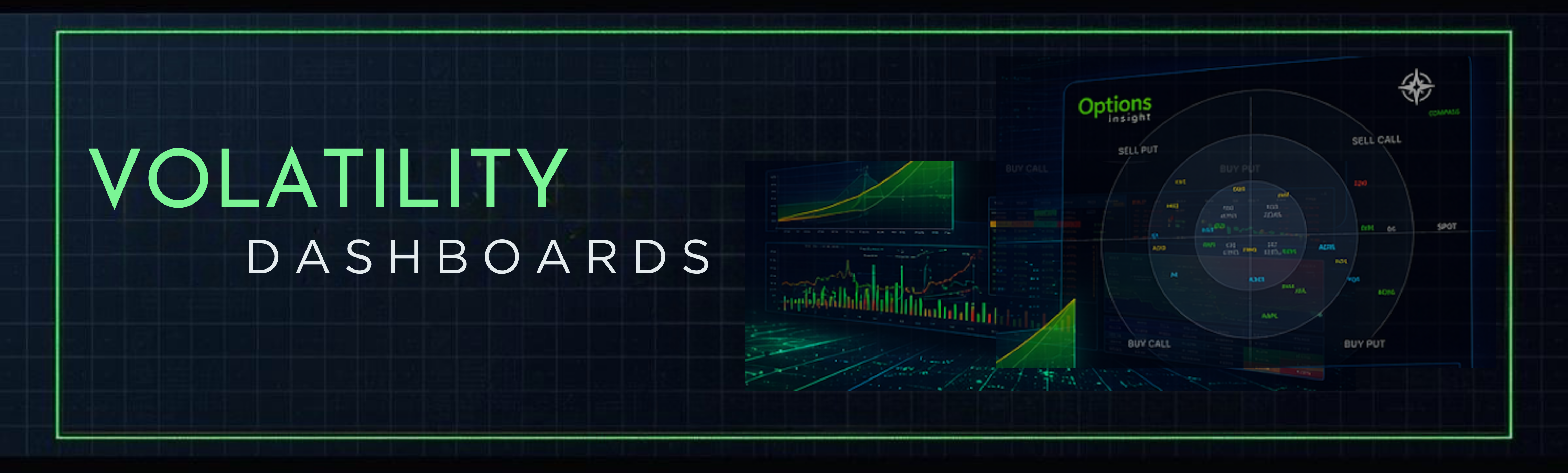 Volatility Dashboards — vol surface and radar chart
